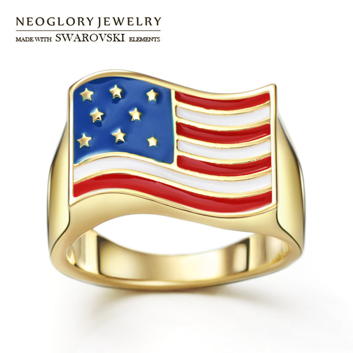 Neoglory Alloy Light Yellow Gold Color Men's Ring