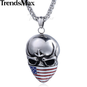Punk US America Flag Skull Mask